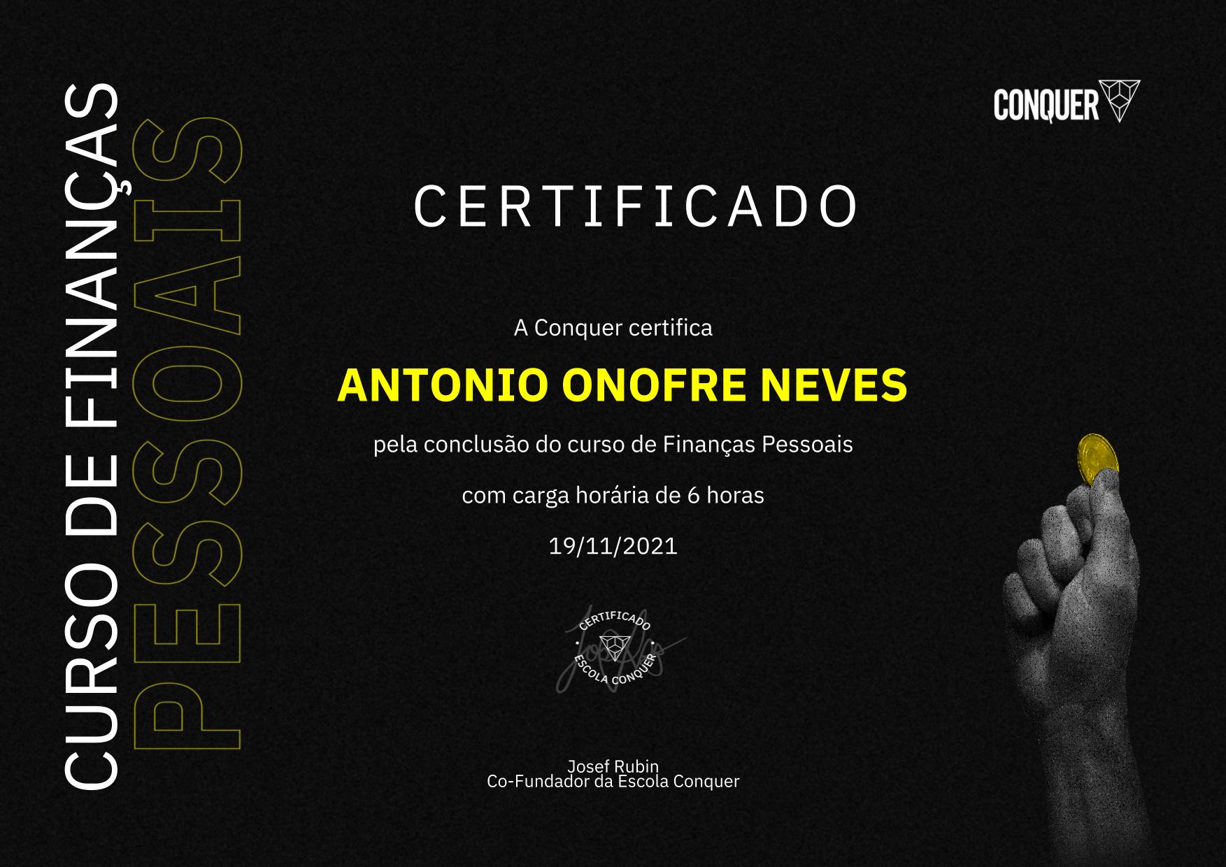 Certificado de Finanças Pessoais